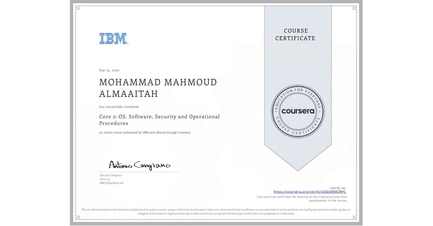 Core 2: OS, Software, Security & Operational Procedures