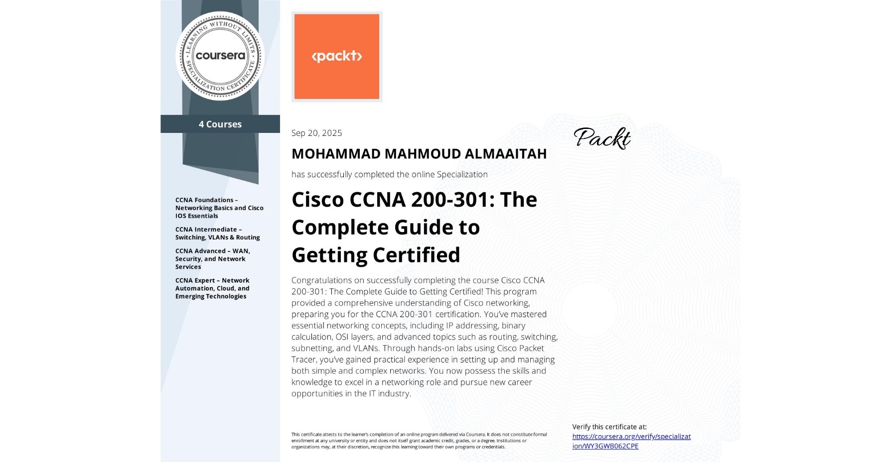 Cisco CCNA 200-301: The Complete Guide